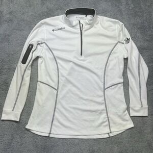 Columbia Women's White Quarter-Zip Performance Pullover